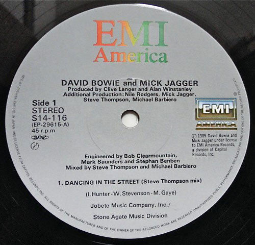 David Bowie - Dancing In The Street (Vinyl, 12", Maxi-Single, 45 RPM)