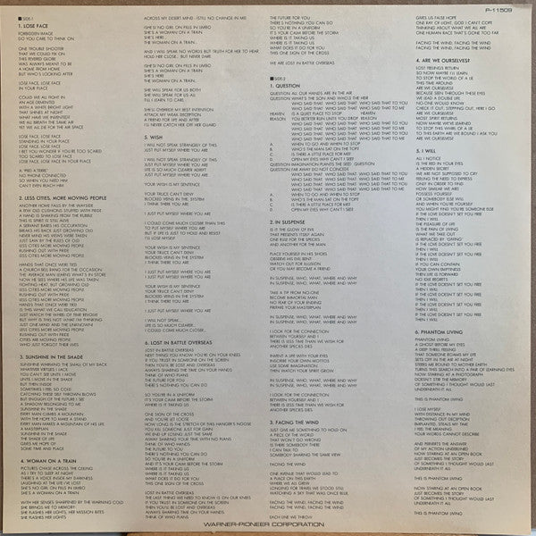 The Fixx - Phantoms (Vinyl, LP, Album, Reissue, Stereo) Very Good Plus (VG+) / Good Plus (G+)