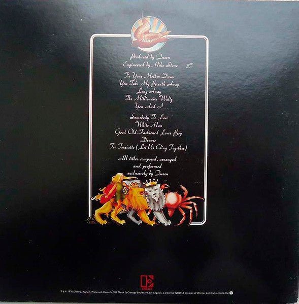Queen - A Day At The Races (Vinyl, LP, Album, Reissue) Near Mint (NM or M-) / Very Good (VG)