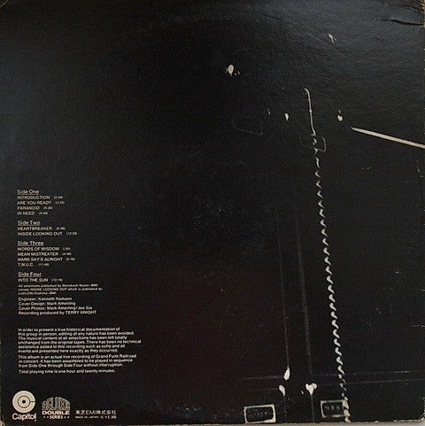 Grand Funk Railroad - Live Album (Vinyl, LP, Album, Repress, Stereo)