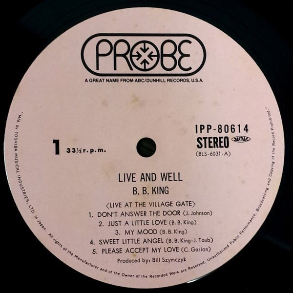 B.B. King - Live & Well (Vinyl, LP, Album)
