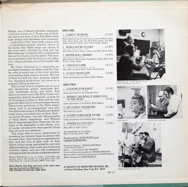 Helen Merrill - A Shade Of Difference (Vinyl, LP, Album) Good Plus (G+) / Very Good (VG)
