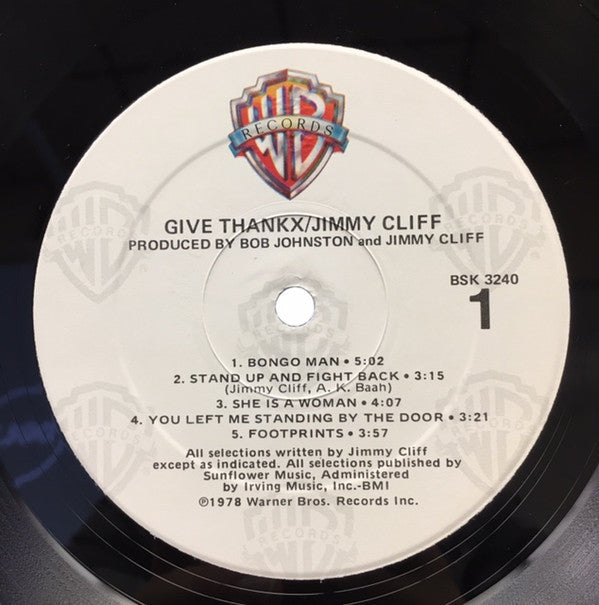 Jimmy Cliff - Give Thankx (Vinyl, LP, Album, Reissue) Very Good (VG) / Good Plus (G+)