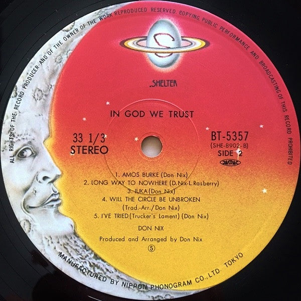 Don Nix - In God We Trust (Vinyl, LP, Album, Reissue) Very Good Plus (VG+) / Very Good Plus (VG+)