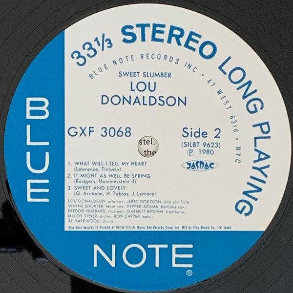 Lou Donaldson - Sweet Slumber (Vinyl, LP, Album, Limited Edition) Very Good Plus (VG+) / Very Good Plus (VG+)