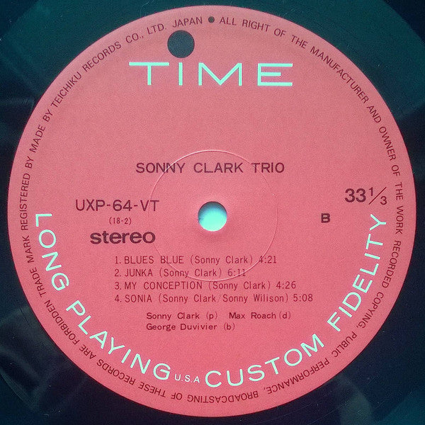 Sonny Clark Trio - Sonny Clark Trio (Vinyl, LP, Album, Reissue, Ste...