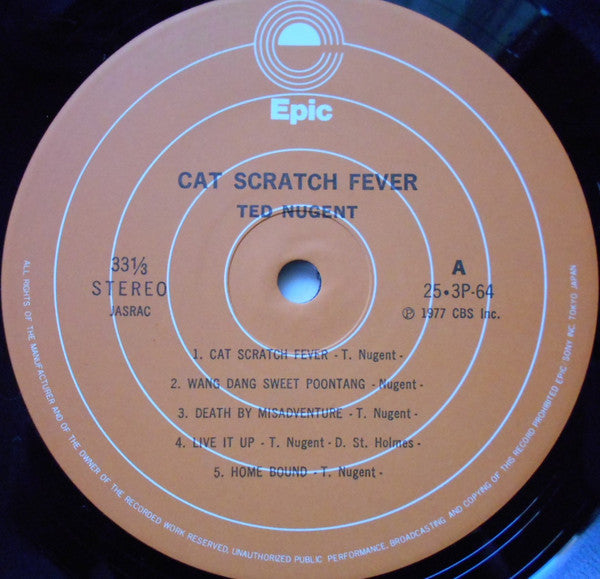 Ted Nugent - Cat Scratch Fever (Vinyl, LP, Album, Reissue) Very Good Plus (VG+) / Near Mint (NM or M-)