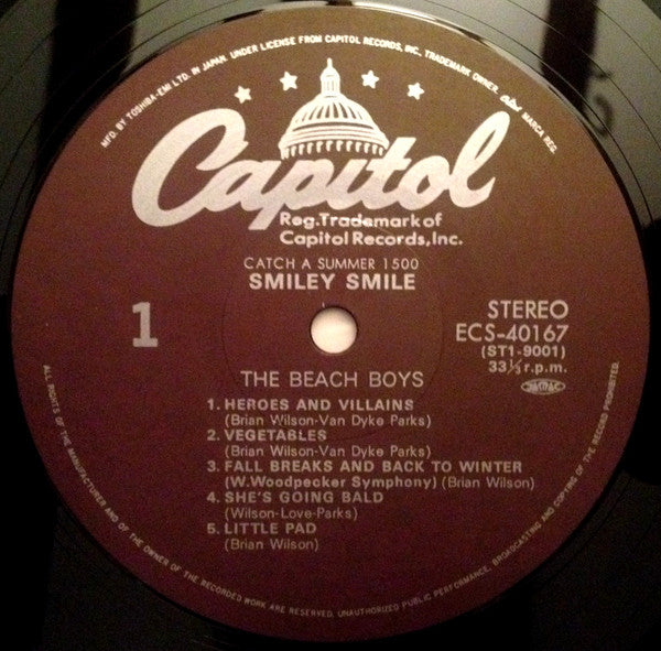 The Beach Boys - Smiley Smile (Vinyl, LP, Album, Reissue, Stereo) Near Mint (NM or M-) / Good Plus (G+)