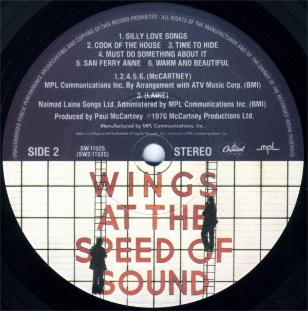 Wings (2) - Wings At The Speed Of Sound (Vinyl, LP, Album, Stereo)
