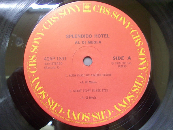 Al Di Meola - Splendido Hotel (Vinyl, LP, Album)