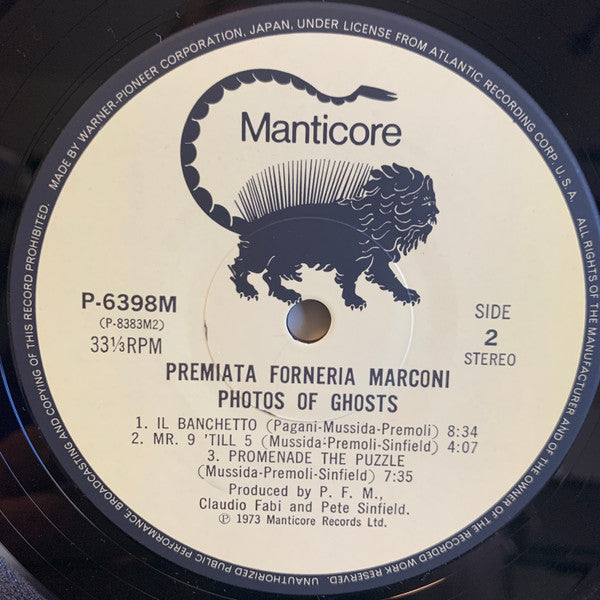 Premiata Forneria Marconi - Photos Of Ghosts (Vinyl, LP, Album, Reissue, Stereo) Very Good Plus (VG+) / Very Good Plus (VG+)