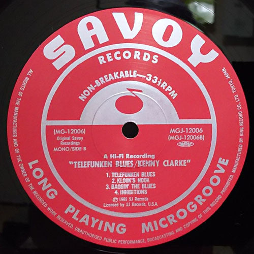 Kenny Clarke - Telefunken Blues (Vinyl, LP, Album, Mono, Reissue) Very Good Plus (VG+) / Very Good (VG)