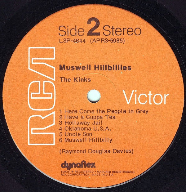 The Kinks - Muswell Hillbillies (Vinyl, LP, Album, Stereo) Near Mint (NM or M-) / Very Good (VG)
