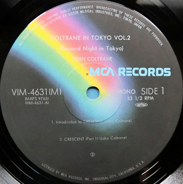 John Coltrane - Coltrane In Tokyo Vol. 2 (2xVinyl, LP, Album, Mono) Very Good (VG) / Good Plus (G+)