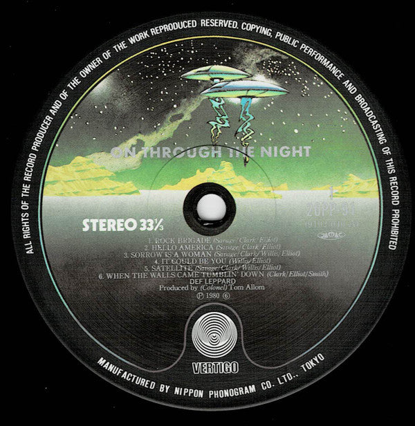Def Leppard - On Through The Night (Vinyl, LP, Album, Reissue) Very Good Plus (VG+) / Poor (P)