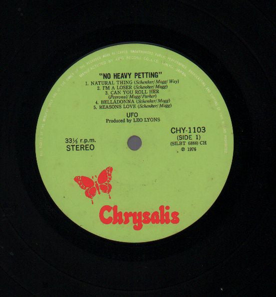 UFO (5) - No Heavy Petting (Vinyl, LP, Album, Limited Edition) Near Mint (NM or M-) / Very Good Plus (VG+)