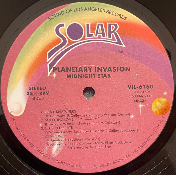 Midnight Star - Planetary Invasion (Vinyl, LP, Album) Near Mint (NM or M-) / Very Good Plus (VG+)
