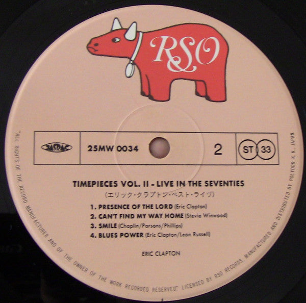 Eric Clapton - Timepieces Vol. II - 'Live' In The Seventies (Vinyl, LP, Compilation) Very Good Plus (VG+) / Very Good Plus (VG+)