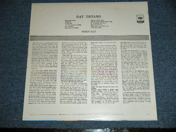 Doris Day - Day Dreams (Vinyl, LP, Album, Reissue) Very Good Plus (VG+) / Very Good Plus (VG+)