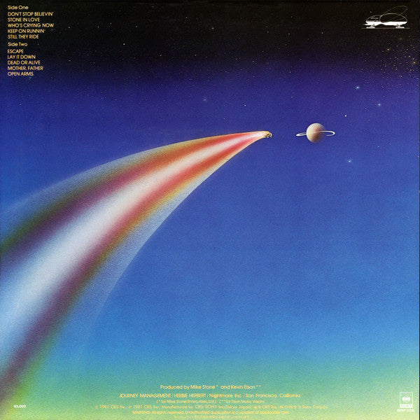 Journey - Escape (Vinyl, LP, Album) Very Good (VG) / Very Good (VG)