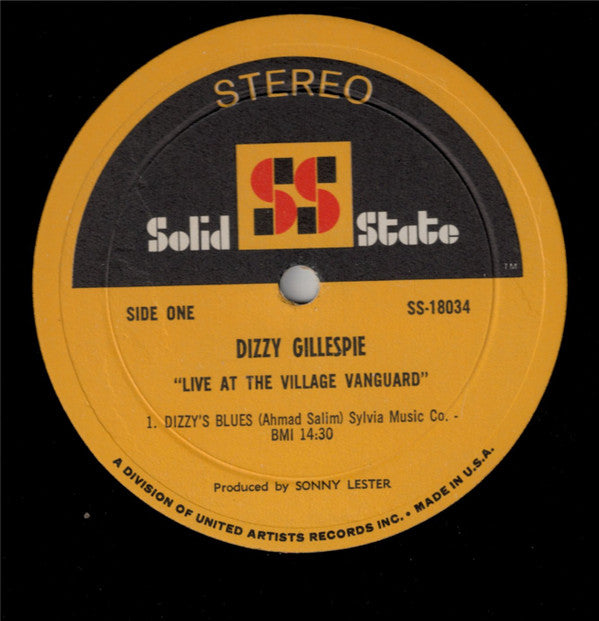 Dizzy Gillespie - Live At The Village Vanguard (Vinyl, LP) Good Plus (G+) / Fair (F)