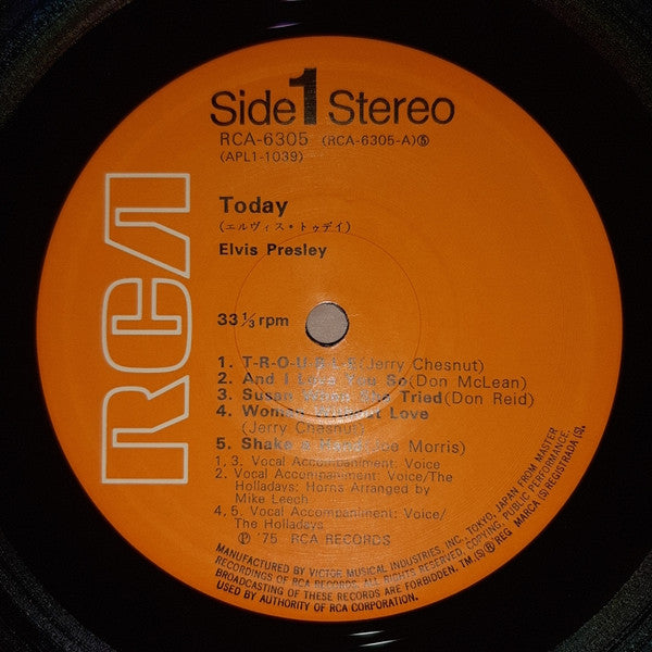 Elvis Presley - Today (Vinyl, LP, Album)