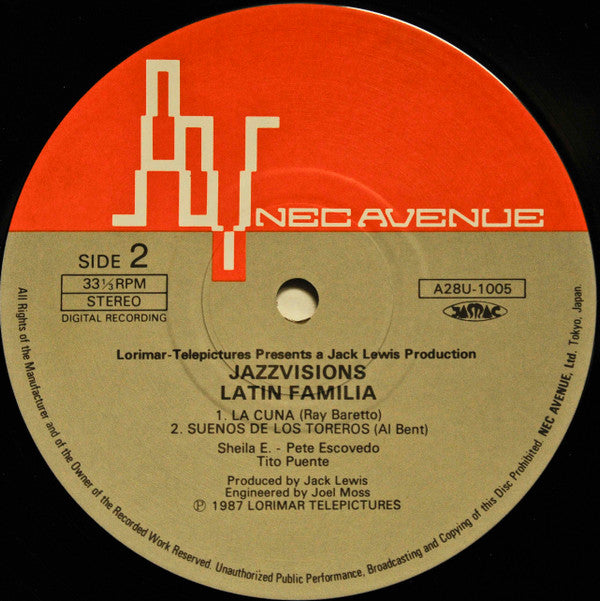 Sheila E. - Latin Familia (Vinyl, LP, Album) Near Mint (NM or M-) / Very Good (VG)