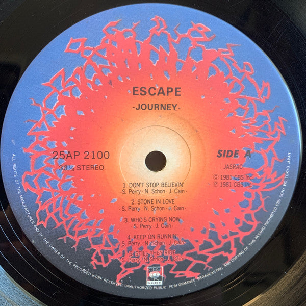 Journey - Escape (Vinyl, LP, Album, Stereo)