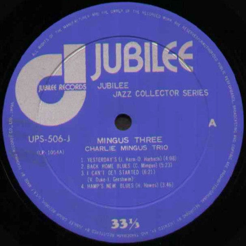Charles Mingus - Mingus Three (Vinyl, LP, Album, Reissue, Mono)