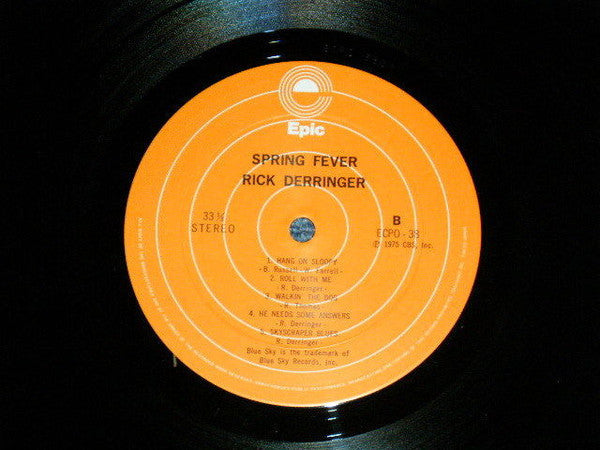 Rick Derringer - Spring Fever (Vinyl, LP, Album) Very Good Plus (VG+) / Very Good Plus (VG+)