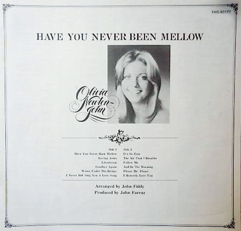 Olivia Newton-John - Have You Never Been Mellow (Vinyl, LP, Album, Stereo) Very Good Plus (VG+) / Very Good Plus (VG+)