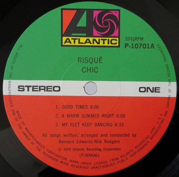 Chic - Risqué (Vinyl, LP, Album) Near Mint (NM or M-) / Near Mint (NM or M-)