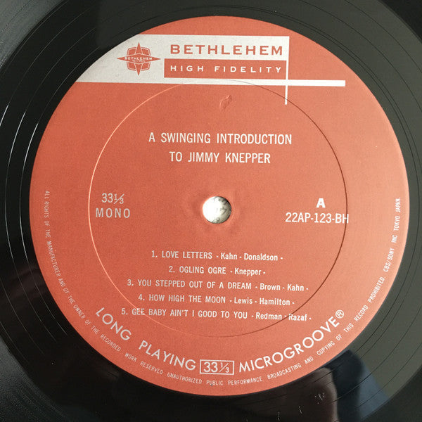 Jimmy Knepper - A Swinging Introduction To Jimmy Knepper (Vinyl, LP, Reissue, Mono) Very Good Plus (VG+) / Very Good Plus (VG+)