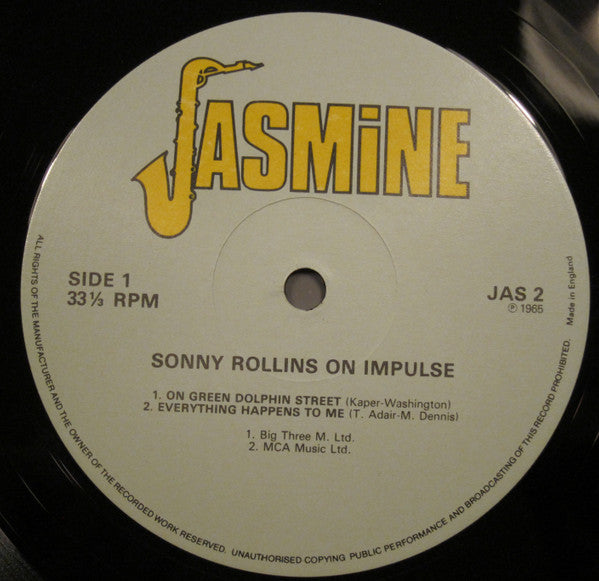 Sonny Rollins - On Impulse! (Vinyl, LP, Album, Reissue, Stereo)