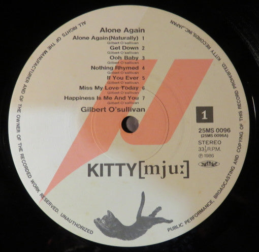 Gilbert O'Sullivan - Alone Again (Vinyl, LP, Compilation, Stereo)