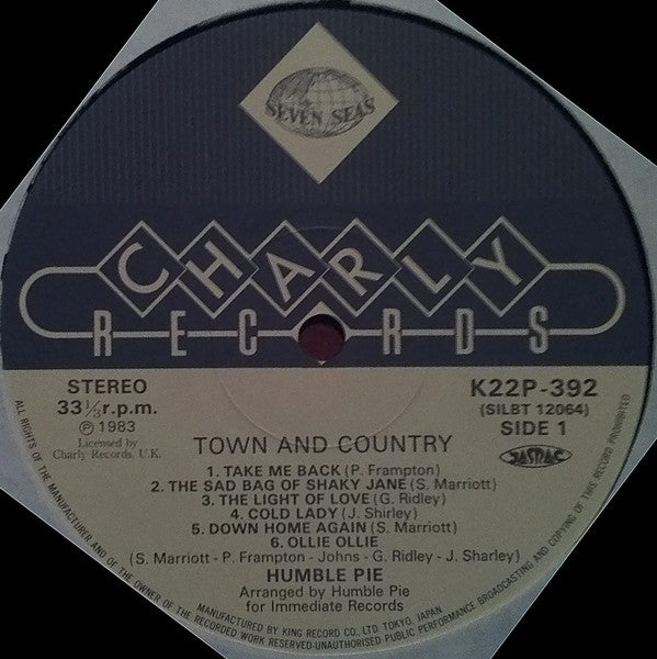 Humble Pie - Town And Country (Vinyl, LP, Album, Reissue) Near Mint (NM or M-) / Very Good Plus (VG+)