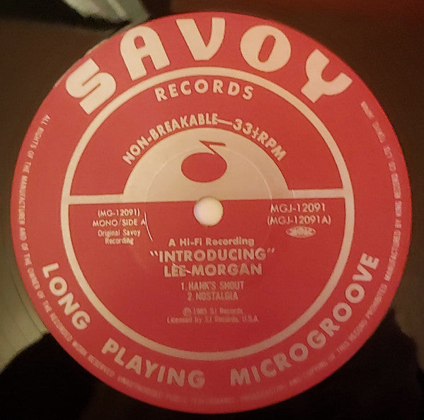 Lee Morgan - Introducing Lee Morgan (Vinyl, LP, Album, Mono) Very Good (VG) / Very Good (VG)