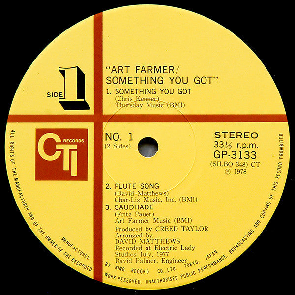 Art Farmer - Something You Got (Vinyl, LP, Album)