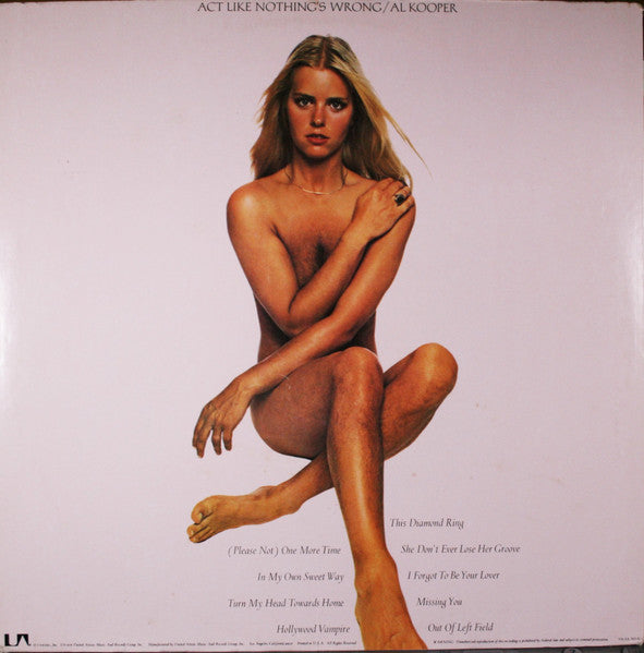 Al Kooper - Act Like Nothing's Wrong (Vinyl, LP, Album) Very Good (VG) / Good Plus (G+)