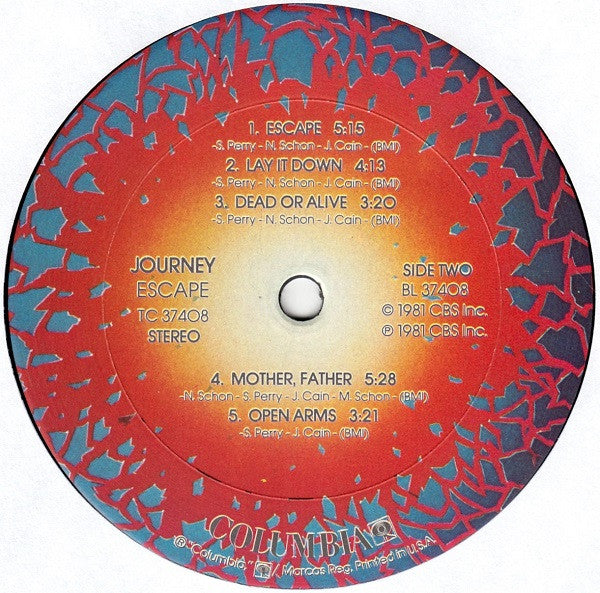 Journey - Escape (Vinyl, LP, Album, Stereo) Good Plus (G+) / Good Plus (G+)