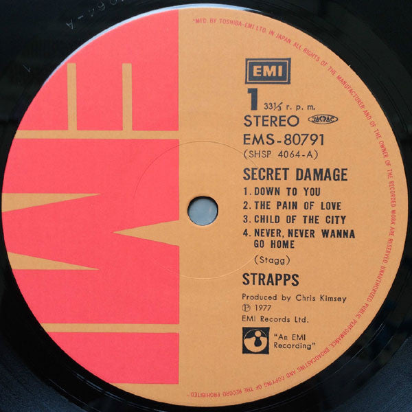Strapps - Secret Damage (Vinyl, LP, Album)