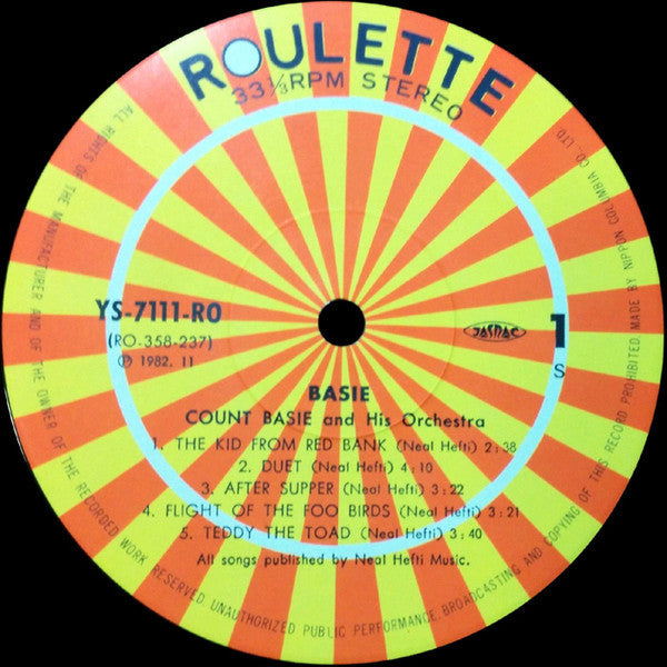 Count Basie Orchestra - Basie (Vinyl, LP, Album)