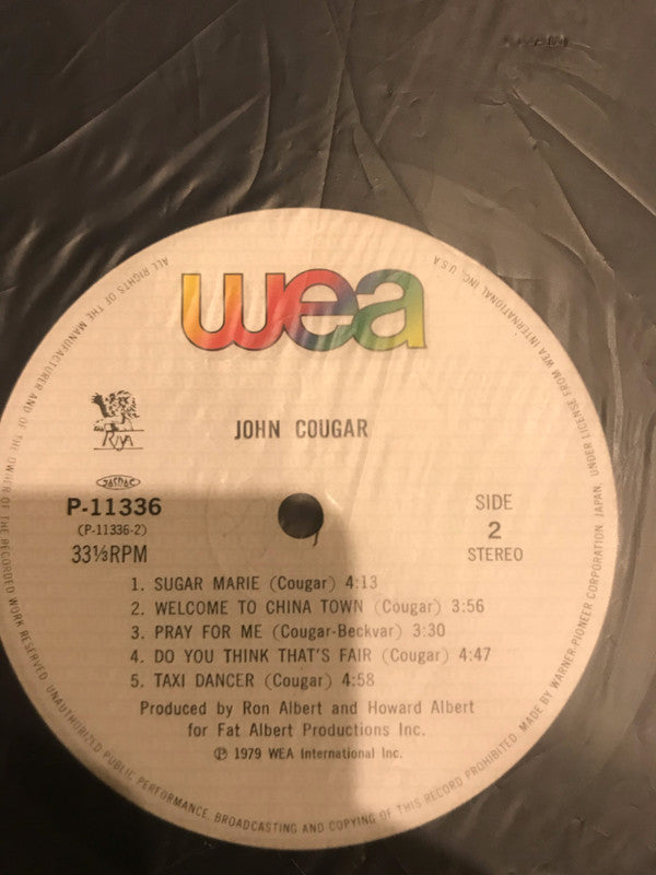 John Cougar Mellencamp - John Cougar (Vinyl, LP, Album, Reissue) Very Good Plus (VG+) / Very Good Plus (VG+)