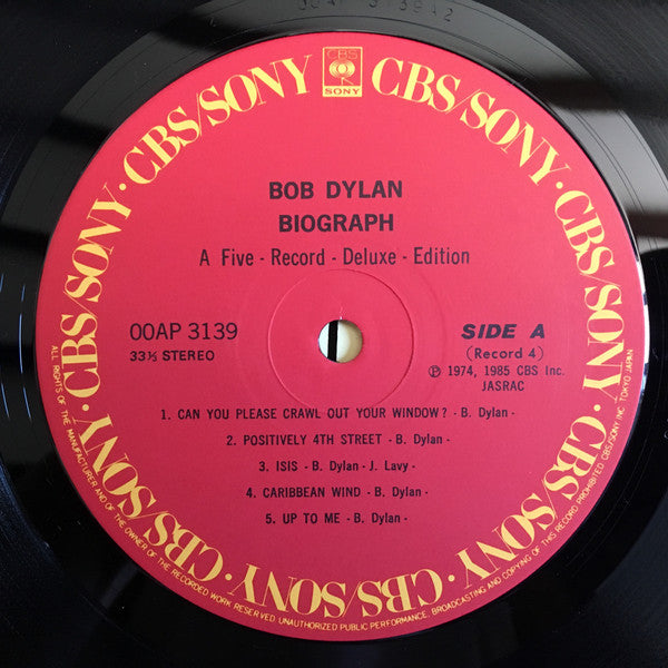 Bob Dylan - Biograph (5xVinyl, Box Set, LP, Compilation) Very Good Plus (VG+) / Very Good Plus (VG+)