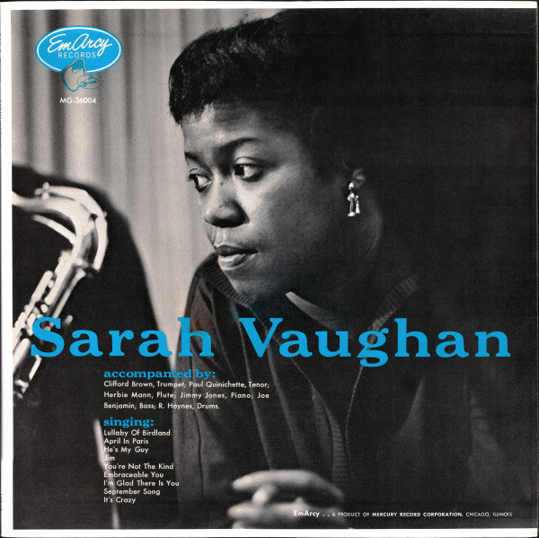 Sarah Vaughan - Sarah Vaughan (Vinyl, LP, Album, Reissue, Mono) Very Good Plus (VG+) / Very Good Plus (VG+)