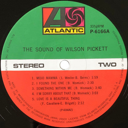 Wilson Pickett - The Sound Of Wilson Pickett (Vinyl, LP, Reissue, Stereo) Very Good Plus (VG+) / Good Plus (G+)