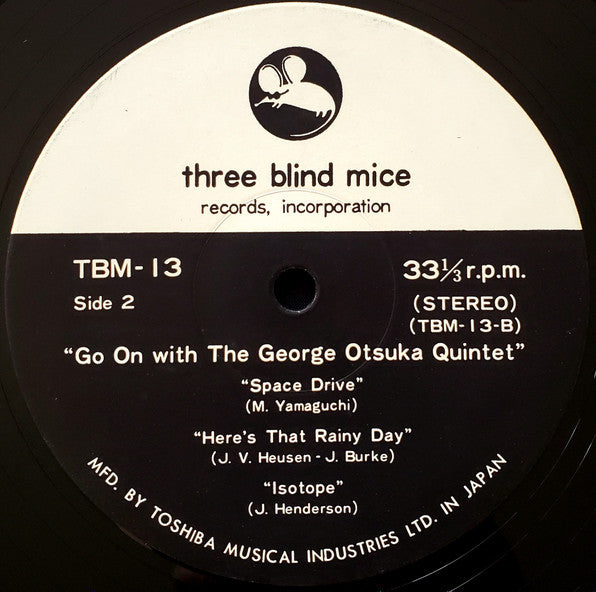 George Otsuka Quintet - Go On (Vinyl, LP, Album) Near Mint (NM or M-) / Very Good (VG)