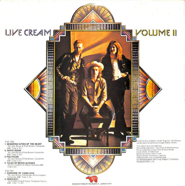 Cream (2) - Live Cream Volume II (Vinyl, LP, Album)