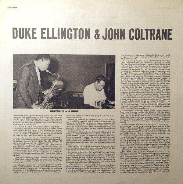 Duke Ellington - Duke Ellington & John Coltrane (Vinyl, LP, Album, Limited Edition, Reissue) Very Good Plus (VG+) / Very Good (VG)