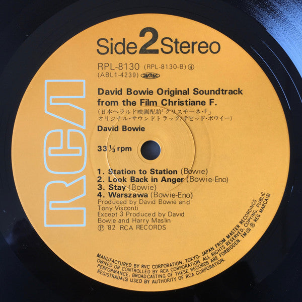 David Bowie - Original Soundtrack From The Film Christiane F. (Viny...